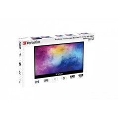 "Verbatim PMT-17 Portable Touchscreen - Ultimate On-the-Go Display for Effortless Connectivity"